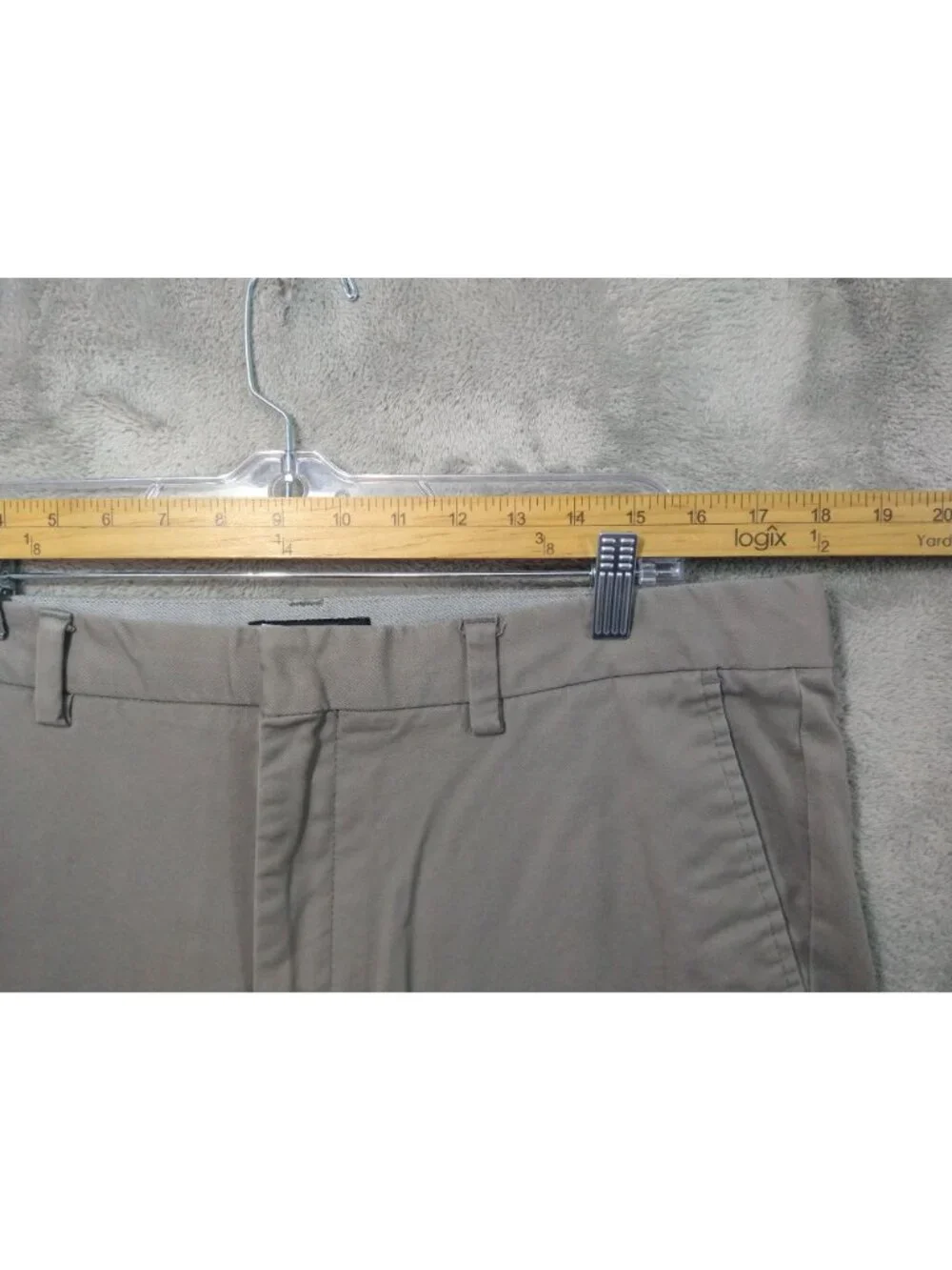 Banana Republic Pants Mens 36x30 Gray Aiden Chino Techmotion Flat Front Stretch